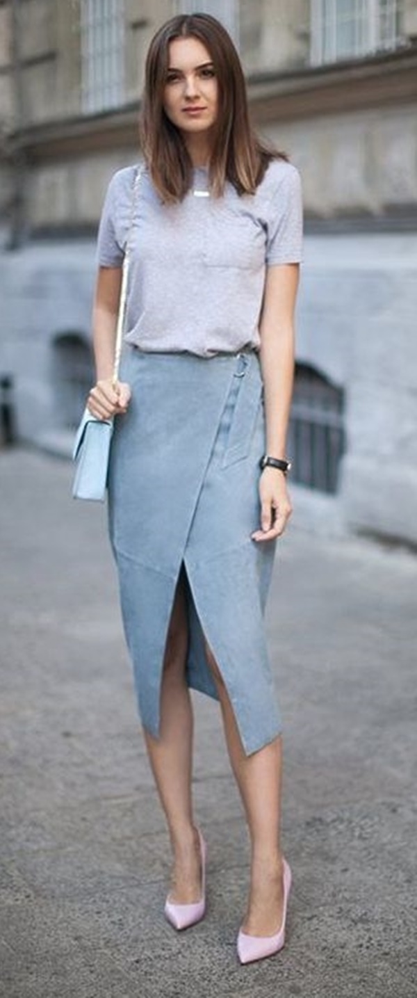 Trendy-ways-to-wear-pencil-dress-at-work-