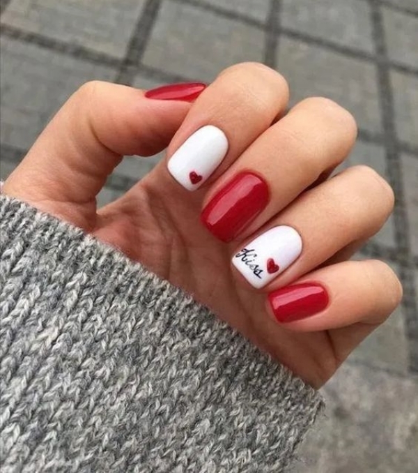 Cute and Easy Valentine's Day Nail Art Designs and Ideas