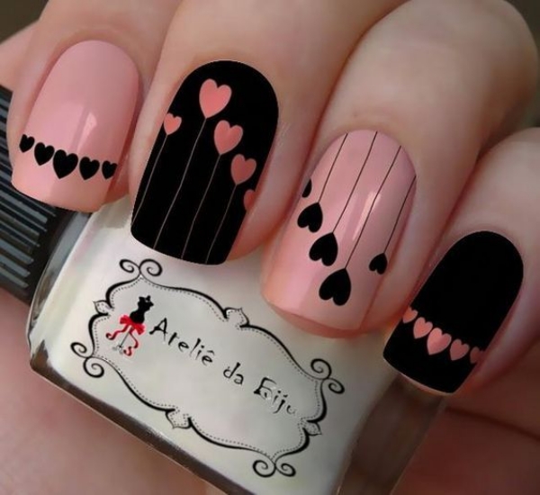 Cute and Easy Valentine's Day Nail Art Designs and Ideas