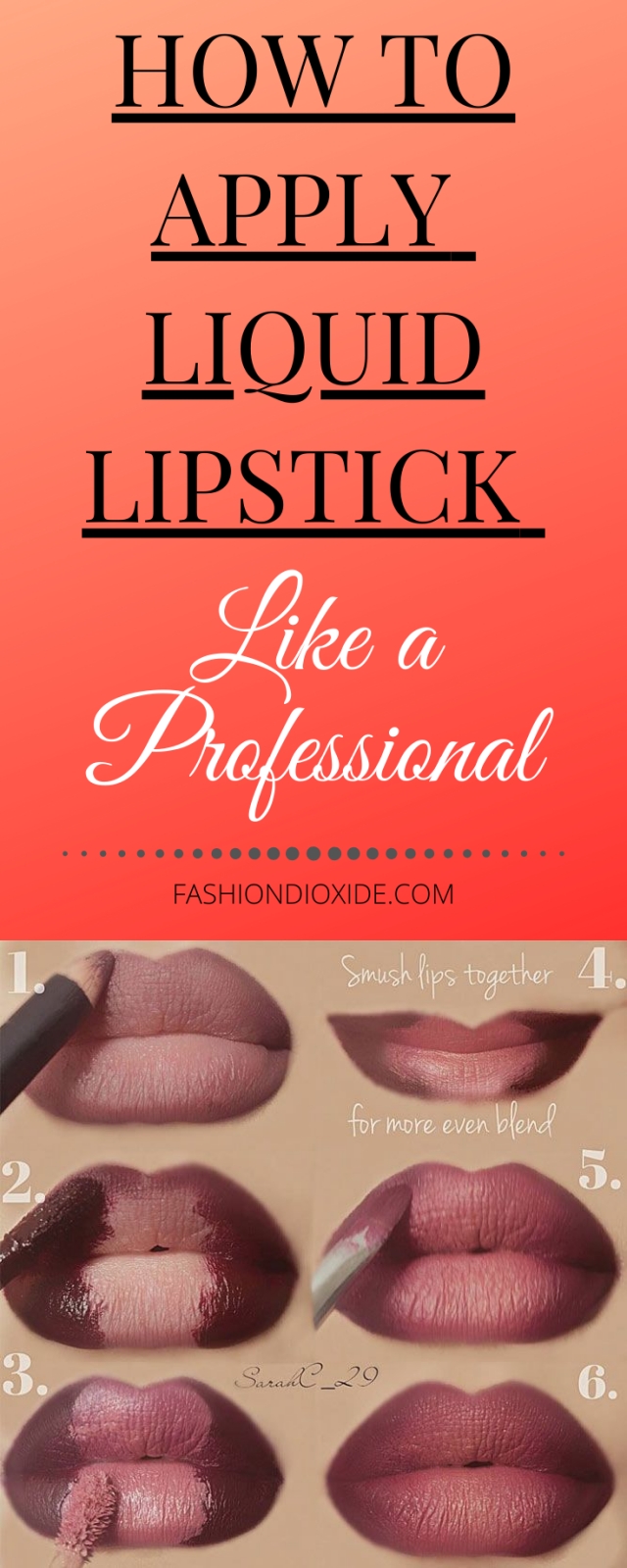 How to Apply Liquid Lipstick Like a Professional